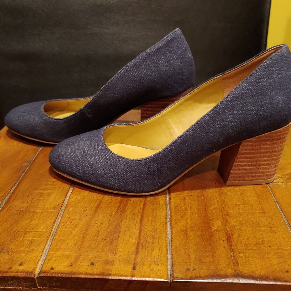 Franco Sarto Denim Heel